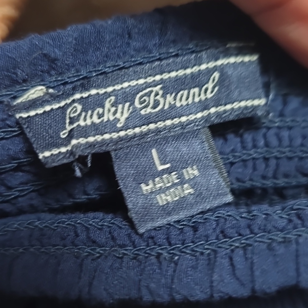 Lucky Brand | Women's | Off The Shoulder | Top | Size L - Picture 5 of 5